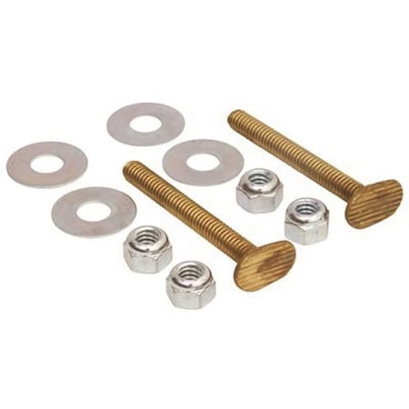 Proplus 5/16 x 2-1/4 Brass Snap-Off Toilet Flange Bolts Bronze 10142